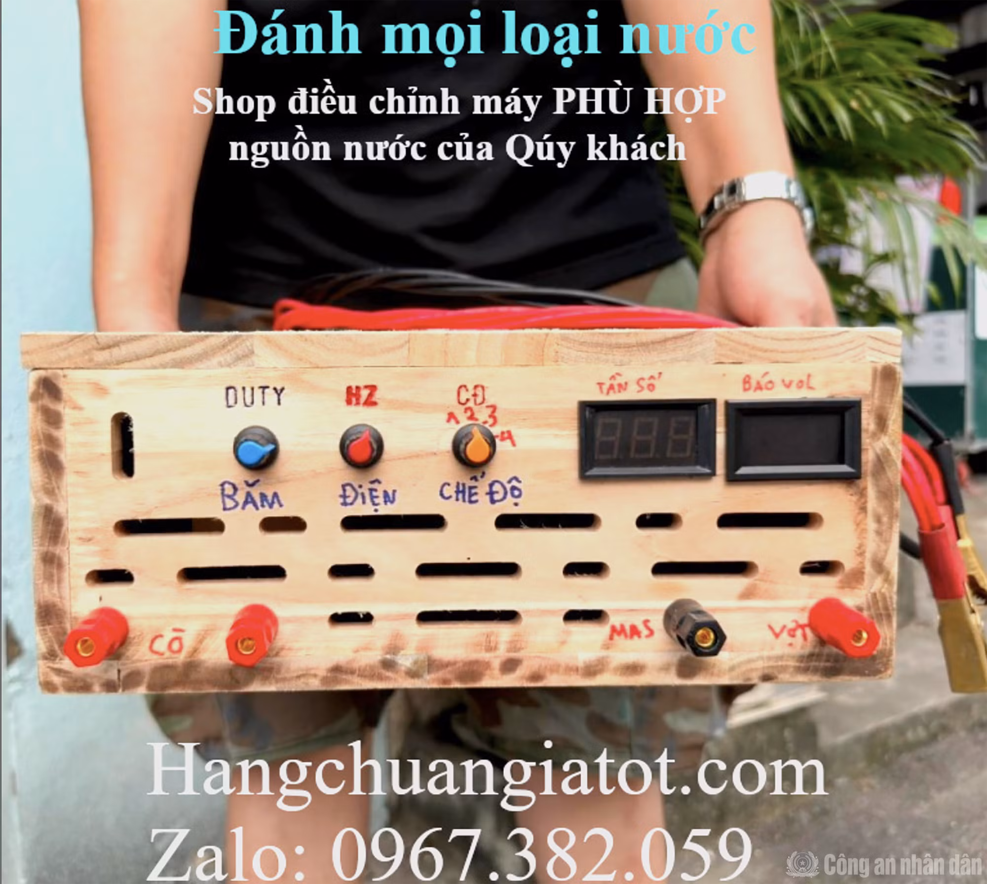 Bộ kích điện được một tài khoản trên ứng dụng YouTube giới thiệu với nhiều chế độ đánh cá. Ảnh chụp màn hình