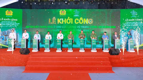 Khởi công Dự án xây dựng nhà ở cho lực lượng vũ trang Công an nhân dân tại Nghệ An