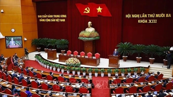 Thông cáo báo chí Hội nghị lần thứ 13 Ban Chấp hành Trung ương Đảng khóa XIII