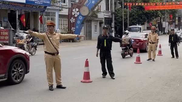 Công an Sơn La đảm bảo TTATGT phục vụ Đại hội Đảng bộ tỉnh