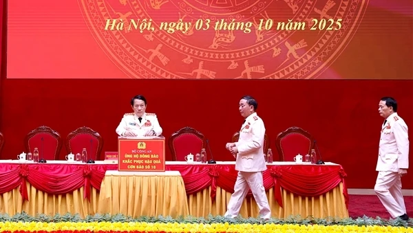 Đảng uỷ Công an Trung ương, Bộ Công an phát động ủng hộ nhân dân bị thiệt hại do bão số 10