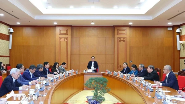 Thường trực Ban Bí thư rà soát công tác chuẩn bị Đại hội XIV của Đảng