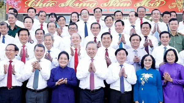 Tổng Bí thư Tô Lâm thăm, chúc Tết Đảng bộ, chính quyền, nhân dân tỉnh Tây Ninh