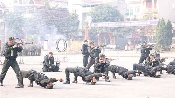 Phú Thọ diễn tập phương án tác chiến bảo đảm ANTT Đại hội XIV của Đảng