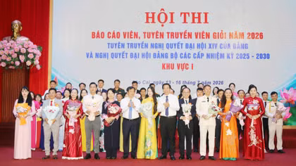 Khai mạc Hội thi Báo cáo viên, tuyên truyền viên giỏi khu vực I năm 2026