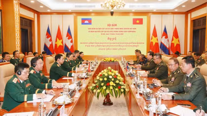 Quang cảnh hội đàm.