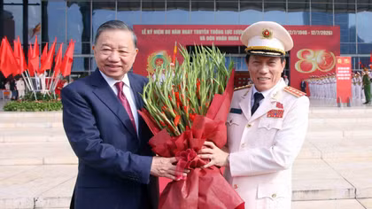 Tổng Bí thư, Chủ tịch nước Tô Lâm dự Lễ kỷ niệm 80 năm Ngày truyền thống lực lượng An ninh nhân dân