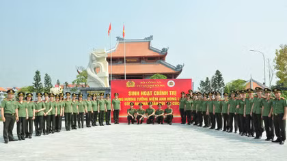 Cục An ninh nội địa tổ chức sinh hoạt chính trị tại Hưng Yên