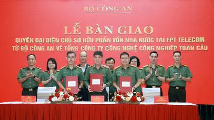 Bộ Công an bàn giao quyền đại diện vốn nhà nước tại FPT Telecom cho GTINX