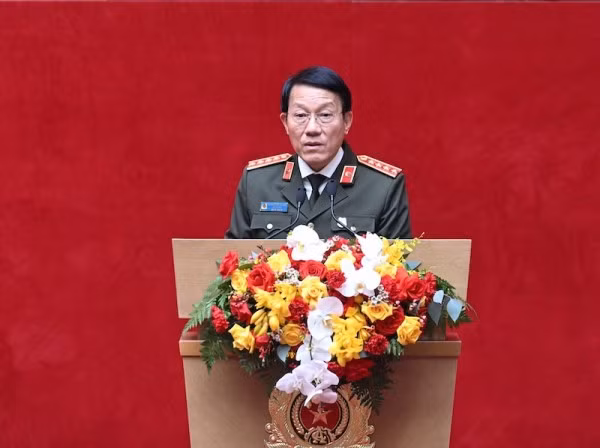 Bộ trưởng Lương Tam Quang phát biểu tại hội nghị.