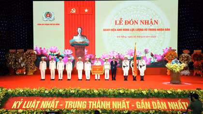 Công an TP Đà Nẵng đón nhận danh hiệu "Anh hùng Lực lượng vũ trang nhân dân"
