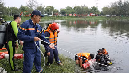Thực tập sát thực tế để cứu người trong thiên tai