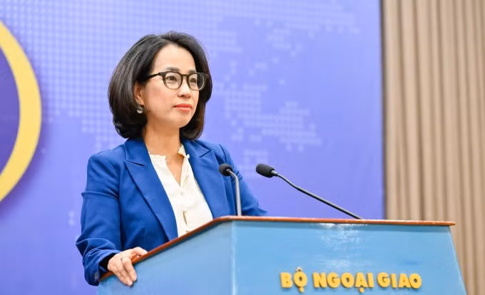 Người phát ngôn Bộ Ngoại giao Phạm Thu Hằng. Ảnh: BNG