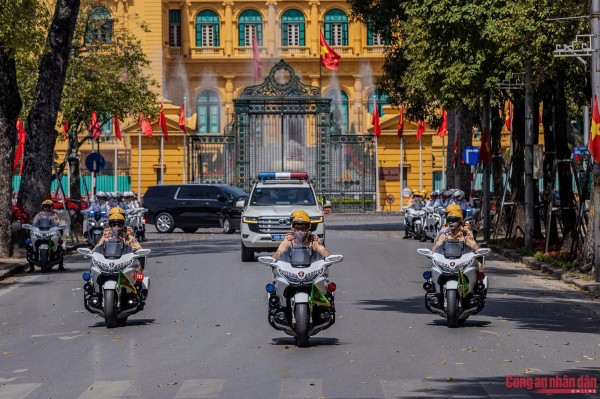 Lực lượng CSGT Công an TP Hà Nội.