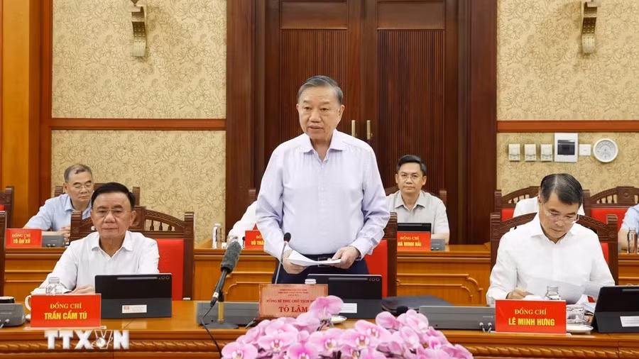 Thông báo Kết luận của Tổng Bí thư, Chủ tịch nước Tô Lâm tại Phiên họp Ban Chỉ đạo Trung ương thực hiện Nghị quyết 57