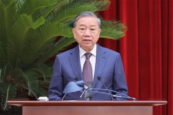 Tổng Bí thư Tô Lâm phát biểu khai mạc Hội nghị - Ảnh VGP/Nhật Bắc