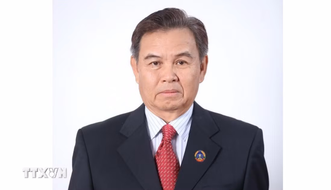 Đồng chí Saysomphone Phomvihane, Ủy viên Bộ Chính trị Trung ương Đảng, Chủ tịch Quốc hội nước Cộng hòa Dân chủ Nhân dân Lào. (Ảnh: TTXVN)