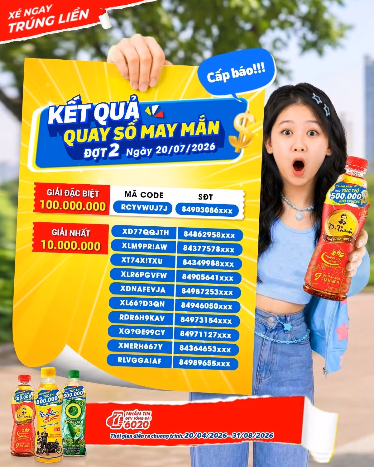 Kỹ sư công trình bất ngờ trúng 100 triệu đồng nhờ uống Number 1 Number 1 ảnh 5