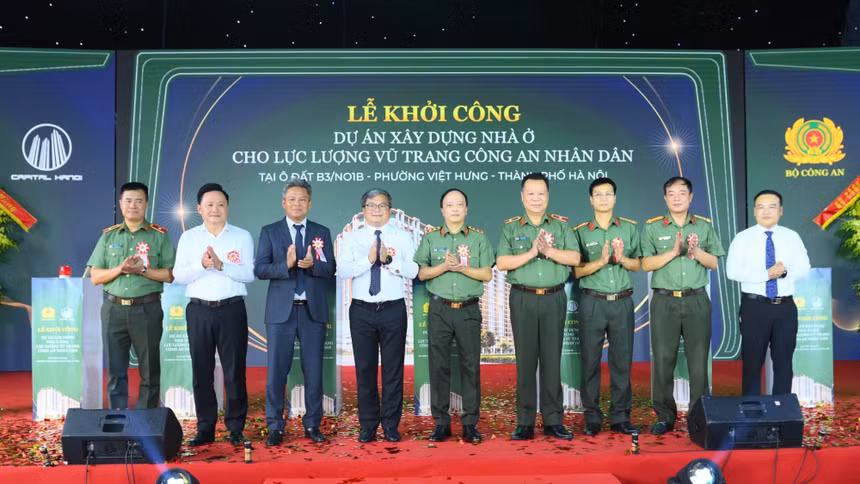 Khởi công dự án nhà ở cho cán bộ chiến sĩ với quy mô hơn 1,5ha