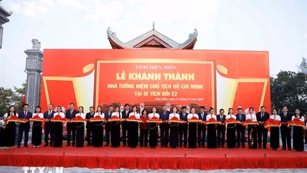 Lễ khánh thành Nhà tưởng niệm Chủ tịch Hồ Chí Minh tại Di tích Đồi E2