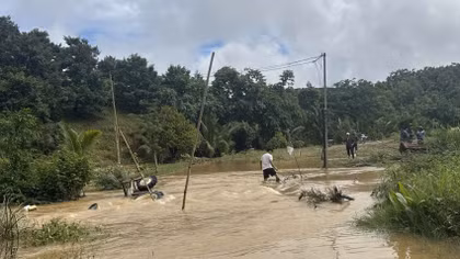 Mưa lớn gây sạt lở, hư hại nhà dân và cây cối tại Lâm Đồng