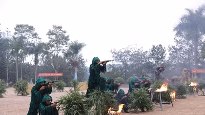 100% chiến sĩ mới hoàn thành huấn luyện, sẵn sàng nhận nhiệm vụ