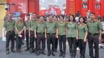 Đoàn đại biểu Cục Truyền thông CAND tham quan Triển lãm 80 năm thành tựu đất nước