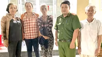 Công an xã giúp một gia đình tìm được người thân sau 7 tháng đi lạc