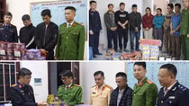 Bắt nhóm 14 đối tượng, thu giữ gần 2,3 tạ pháo nổ