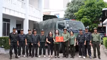 Học viện ANND ủng hộ 26 tấn nhu yếu phẩm hỗ trợ đồng bào các tỉnh bị thiệt hại do lũ lụt