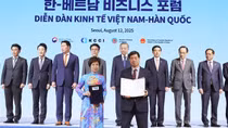 Tổng Bí thư Tô Lâm và Thủ tướng Hàn Quốc chứng kiến Lễ trao thỏa thuận hợp tác