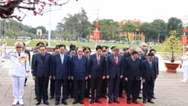 Lãnh đạo Đảng, Nhà nước vào Lăng viếng Bác nhân kỷ niệm 95 năm Ngày thành lập Đảng Cộng sản Việt Nam