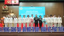 Phụ nữ Cục Quản lý xuất nhập cảnh “Tiên phong sáng tạo- đổi mới tư duy- đoàn kết, phát triển"