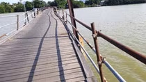 Cầu Phú Kiểng ở hạ lưu sông Cái Nha Trang sắp được xây kiên cố sau 23 năm "đi tạm"