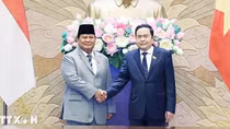 Chủ tịch Quốc hội Trần Thanh Mẫn tiếp Tổng thống đắc cử Indonesia