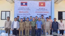 Bàn giao nhà làm việc cho Công an cụm bản khu vực giáp biên