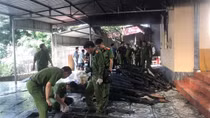 Cháy nhà lúc rạng sáng, hai vợ chồng tử vong