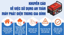 EVN khuyến cáo sử dụng an toàn máy phát điện trong gia đình