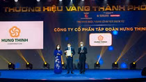Tập đoàn Hưng Thịnh nhận giải thưởng Thương hiệu Vàng TP HCM 2021