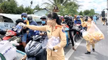 CSGT Công an tỉnh Sóc Trăng tích cực phòng, chống dịch