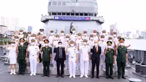 Nhóm tàu huấn luyện tuần tra trên biển của Hải quân Hàn Quốc thăm TP Hồ Chí Minh