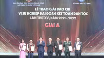 Vinh danh 80 tác phẩm đoạt Giải báo chí “Vì sự nghiệp đại đoàn kết toàn dân tộc” lần thứ XV