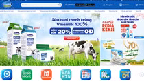 Vinamilk có 5 nhãn hiệu lọt Top thương hiệu sữa và sản phẩm từ sữa được chọn mua nhiều nhất