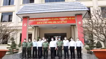 Tòa Giám mục Giáo phận Phú Cường chúc tết Công an Tây Ninh