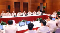Đoàn đại biểu Đảng bộ Công an Trung ương đóng góp nhiều ý kiến vào các dự thảo Văn kiện trình Đại hội Đảng