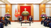 Tổng Bí thư Tô Lâm tiếp Bộ trưởng Bộ Công an Lào
