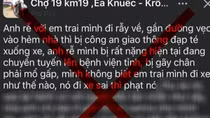 Không có chuyện CSGT đạp xe người dân bị ngã gây thương tích