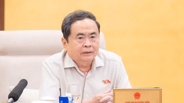 Chủ tịch Quốc hội Trần Thanh Mẫn tại phiên họp.