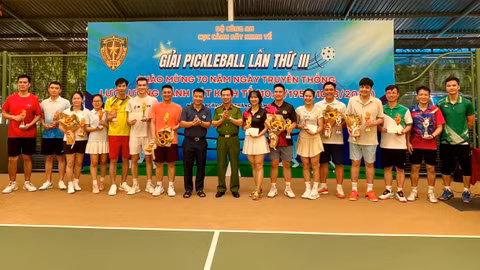 Sôi nổi Giải Pickleball lực lượng Cảnh sát kinh tế năm 2026