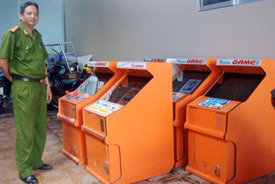 Số máy đánh bạc đã bị Công an Ninh Kiều phát hiện, thu giữ.